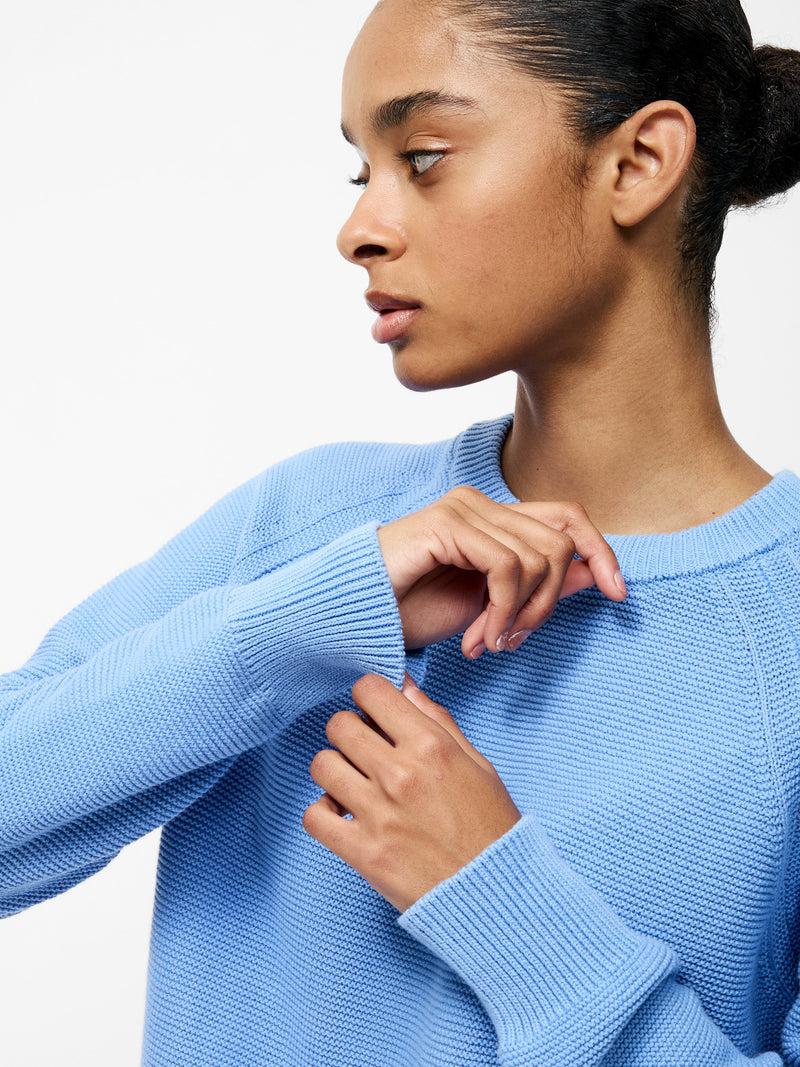 French Connection Lily Mozart Long Sleeve Jumper Cornflower Blue