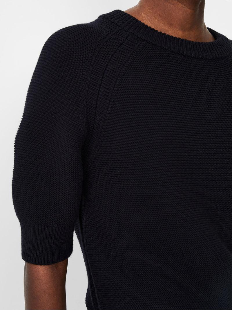 French Connection Lily Mozart Short Sleeve Jumper Moonless Night