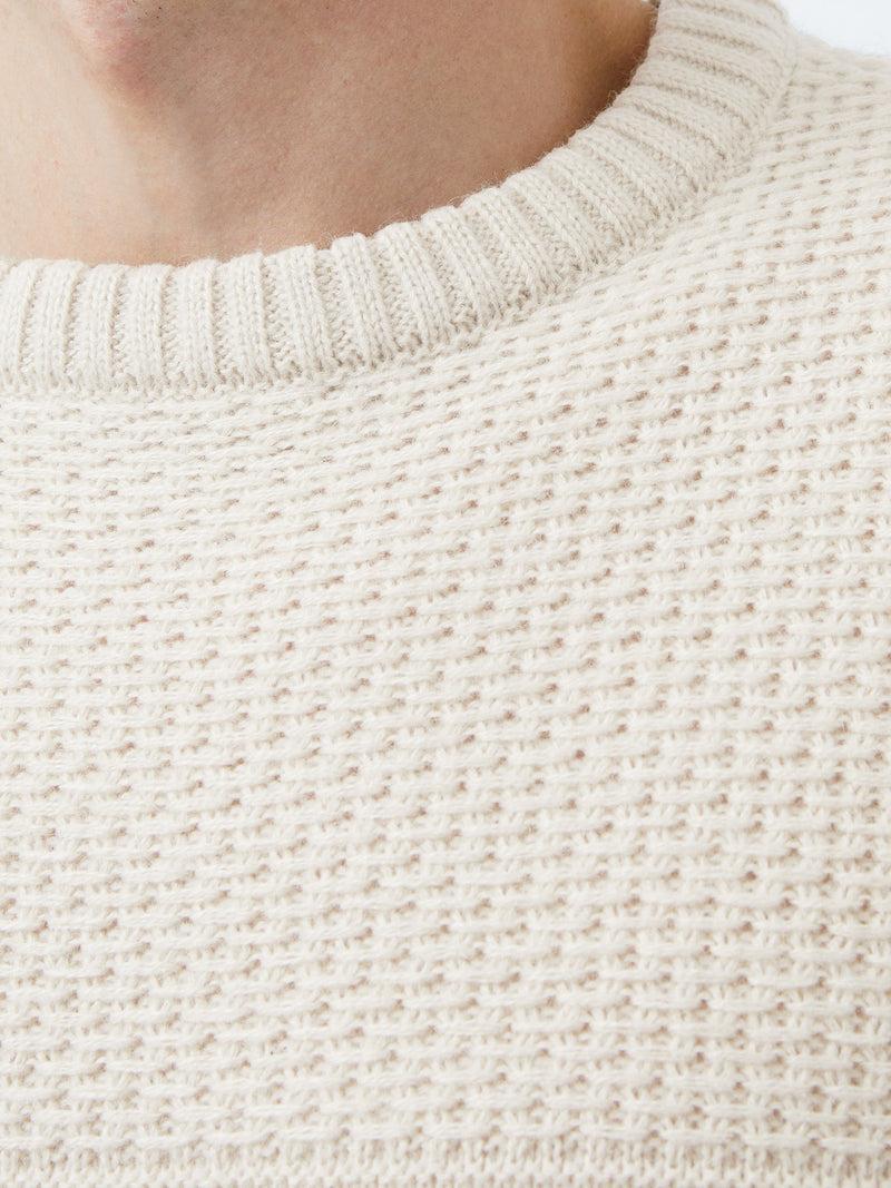 French Connection Link Stitch Crew Neck Jumper Sand