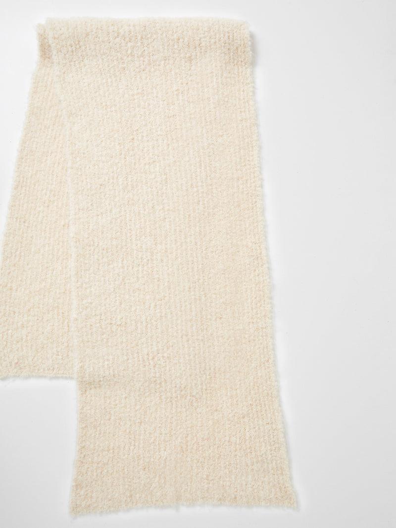 French Connection Melissa Recycled Boucle Scarf Ecru