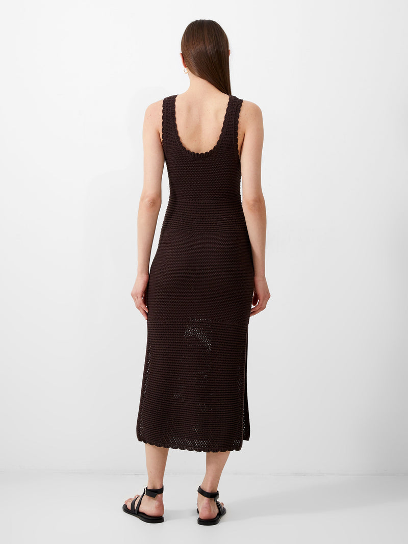 French Connection Momo Nellis Crochet Dress Chocolate Torte