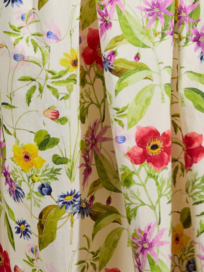 French Connection Monica Barletta Poplin Midi Dress White Multi