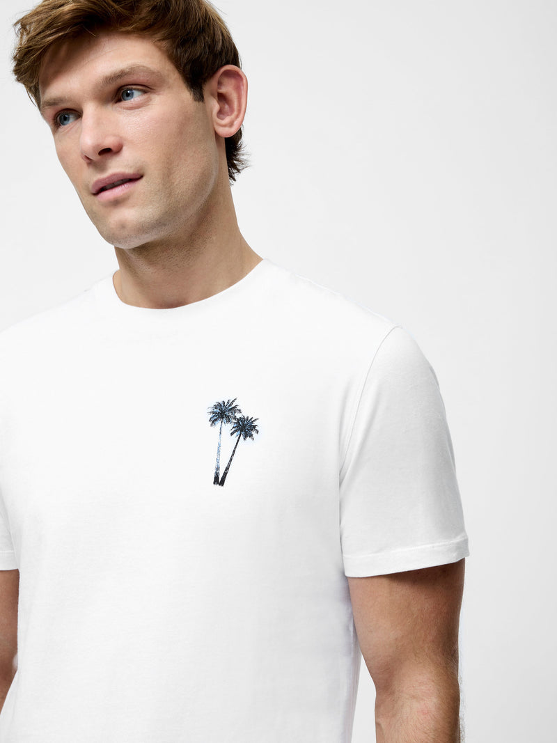 french connection Monument Organic Short Sleeve Graphic T-Shirt White