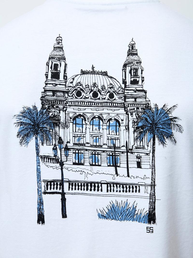 French Connection Monument Organic Short Sleeve Graphic T-Shirt White