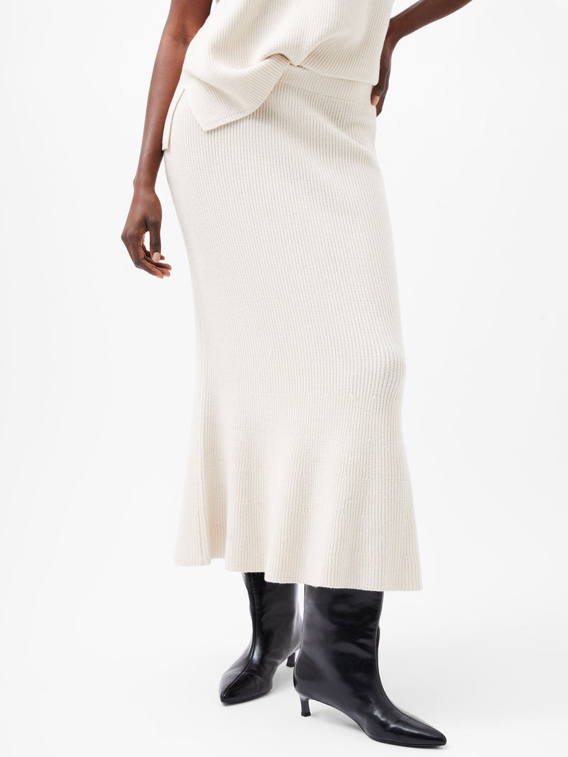 French Connection Nariko Knit Maxi Skirt Oatmeal Mel