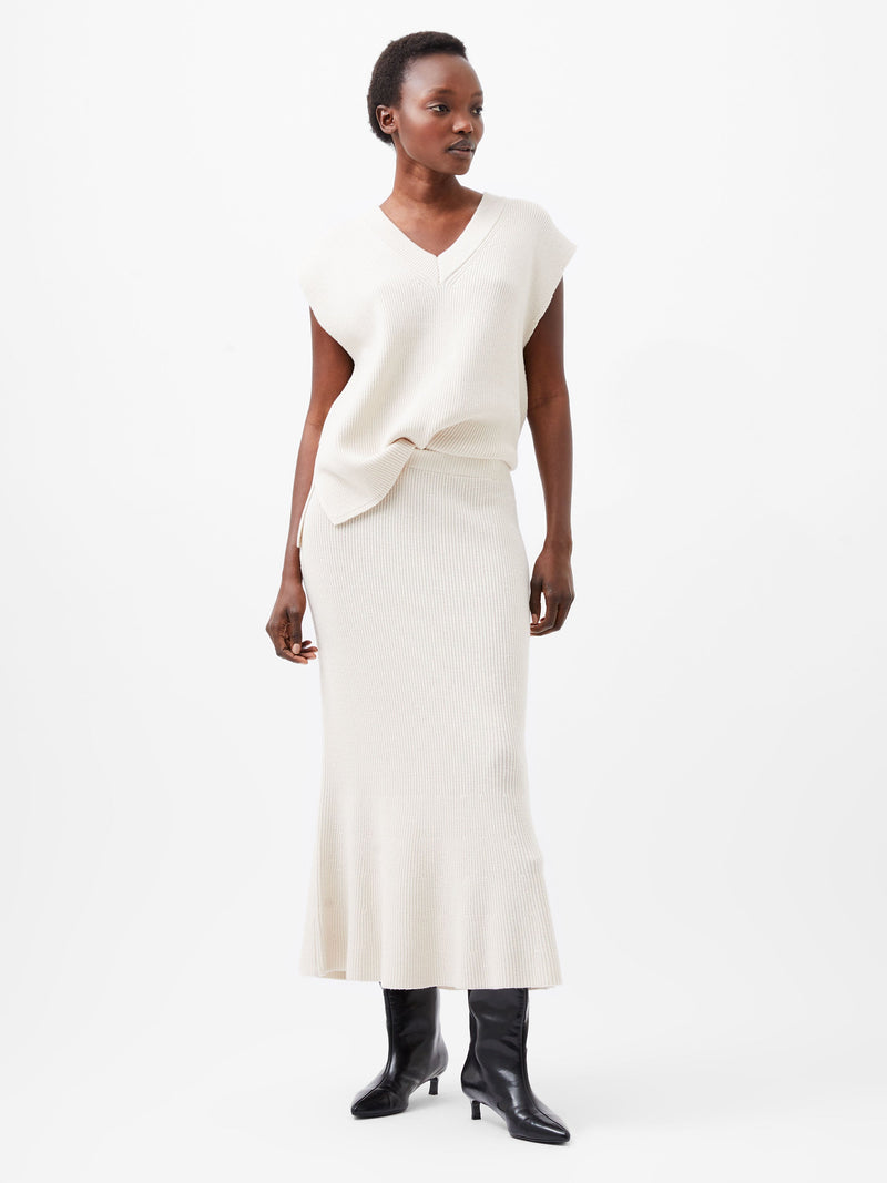 french connection Nariko Knit Maxi Skirt Oatmeal Mel