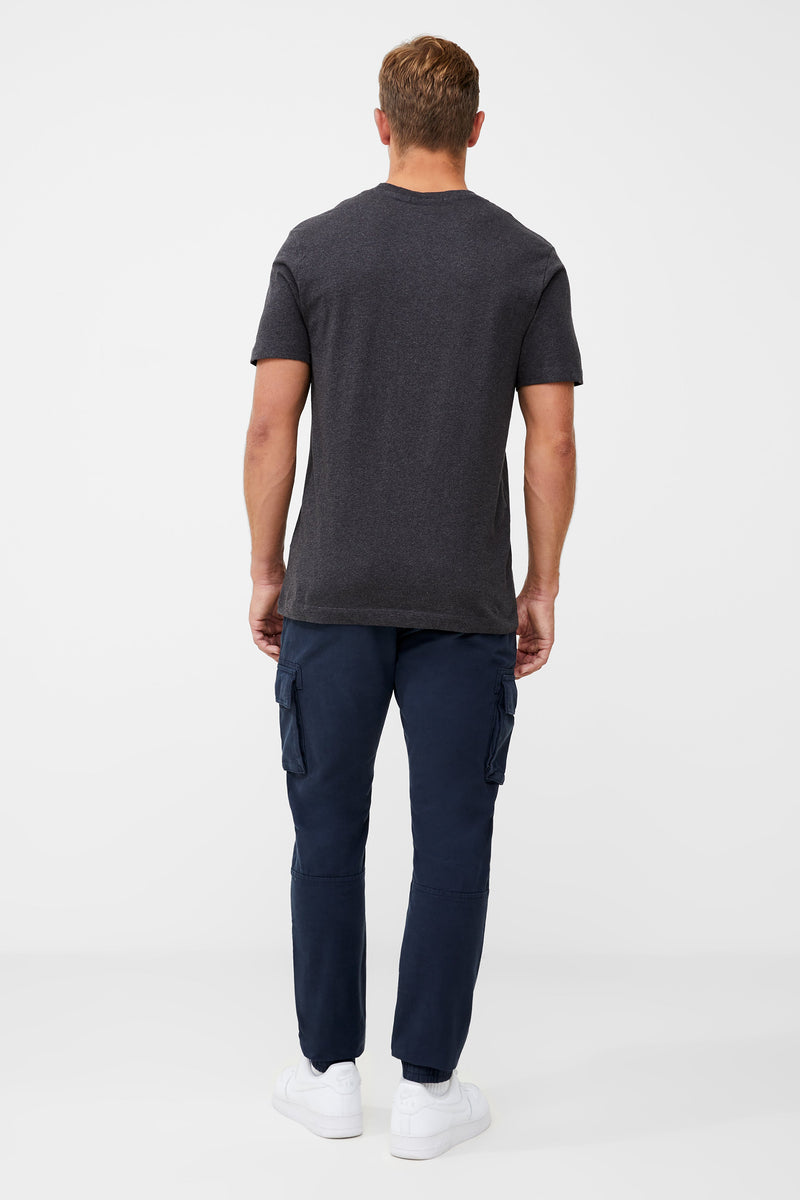 French Connection Organic Cotton Classic T-Shirt Charcoal Mel