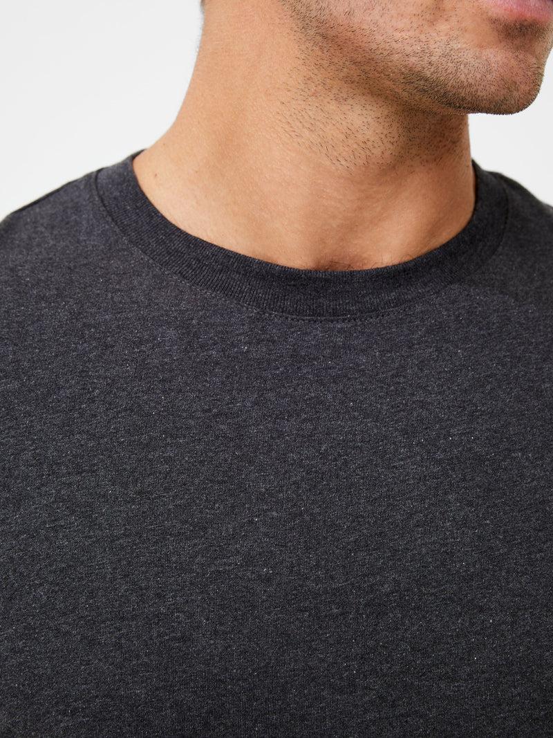 French Connection Organic Cotton Classic T-Shirt Charcoal Mel