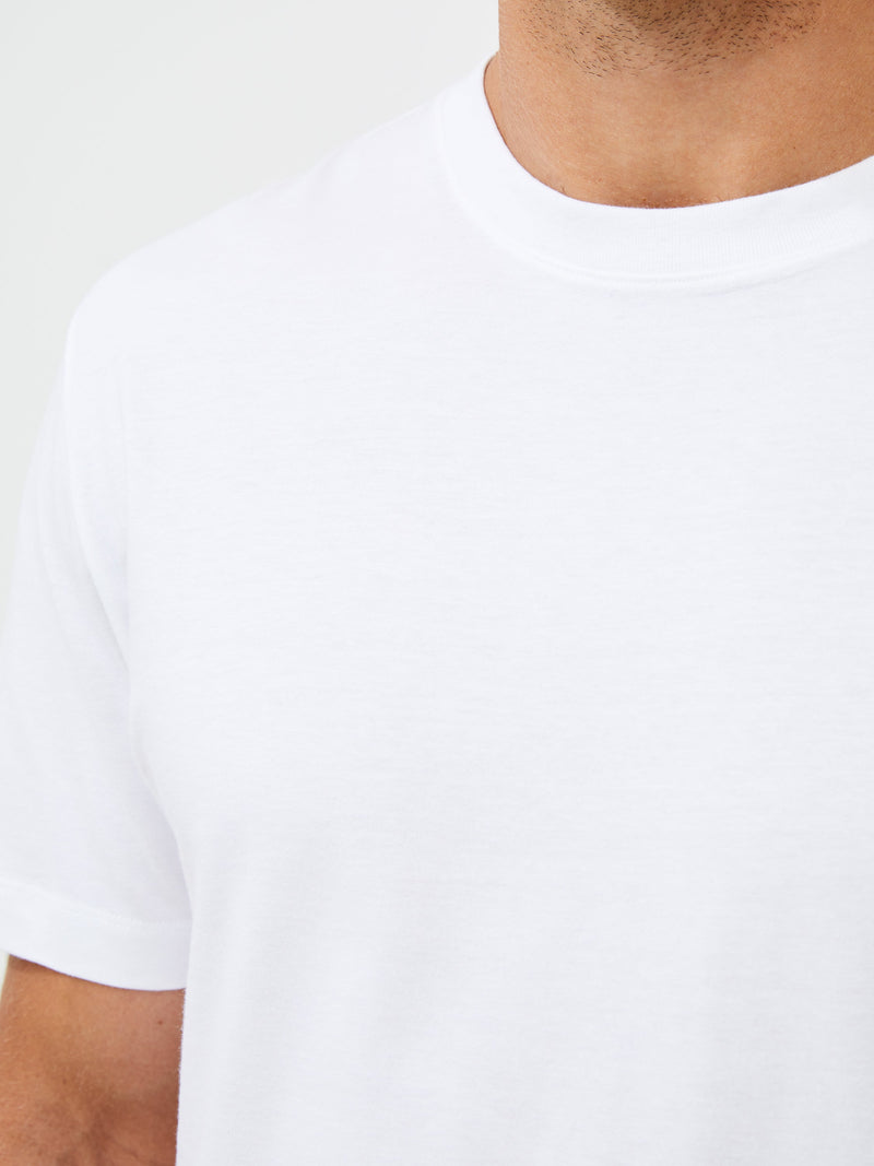 French Connection Organic Cotton Classic T-Shirt Linen White