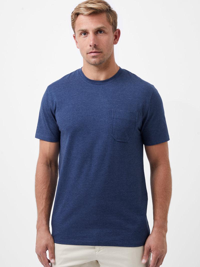 french connection Organic Pocket T-Shirt Indigo Mel