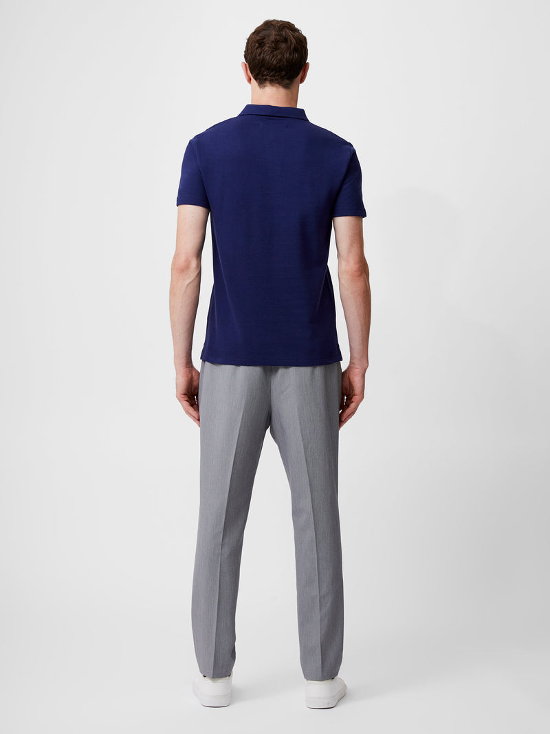 French Connection Ottoman Trophy Neck T-Shirt Marine