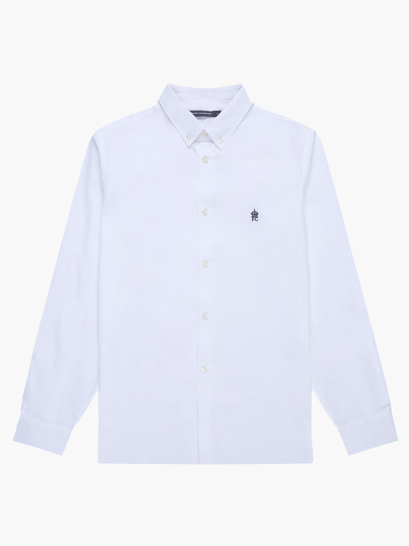french connection Oxford Long Sleeve Crown Shirt White
