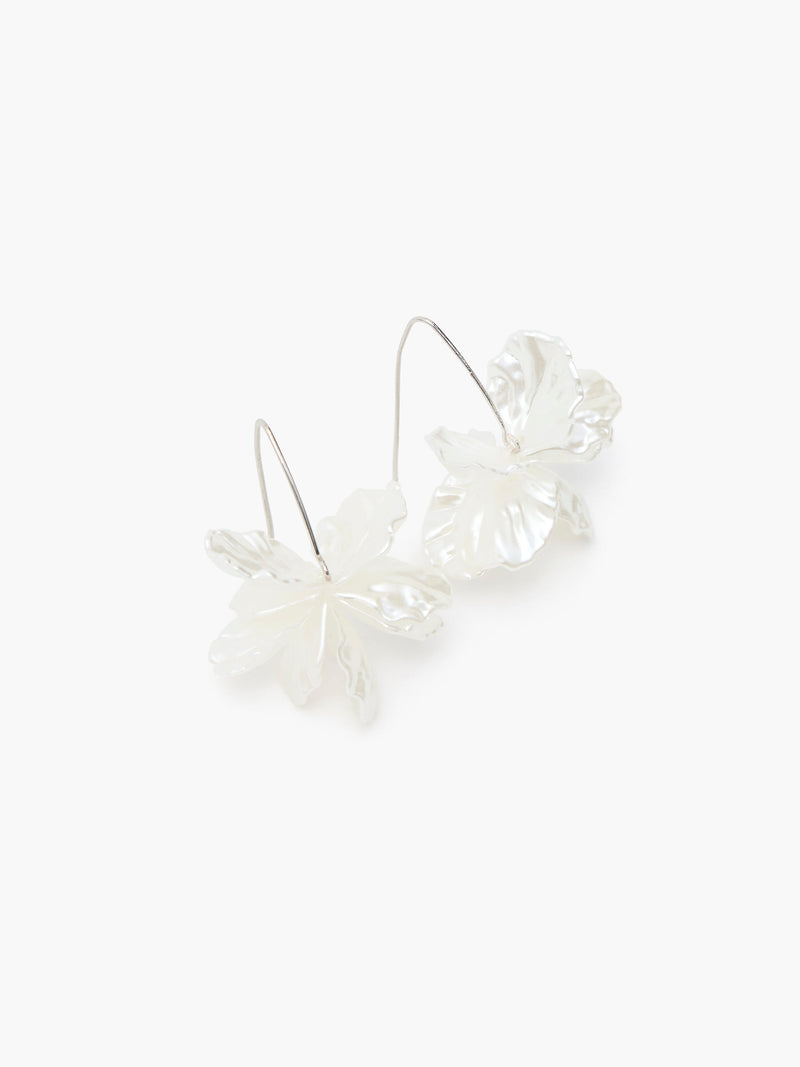 French Connection Pearl Petals Threader Earrings White/Silver
