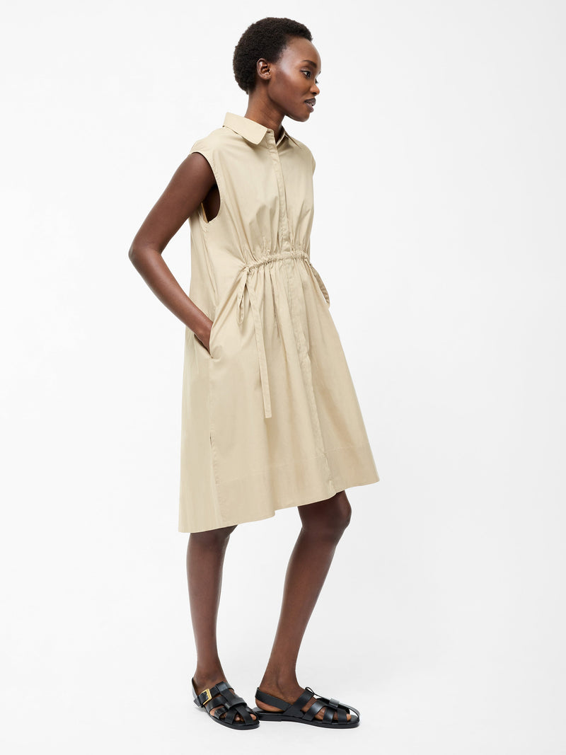 french connection Poplin Tie Sleeveless Dress Incense