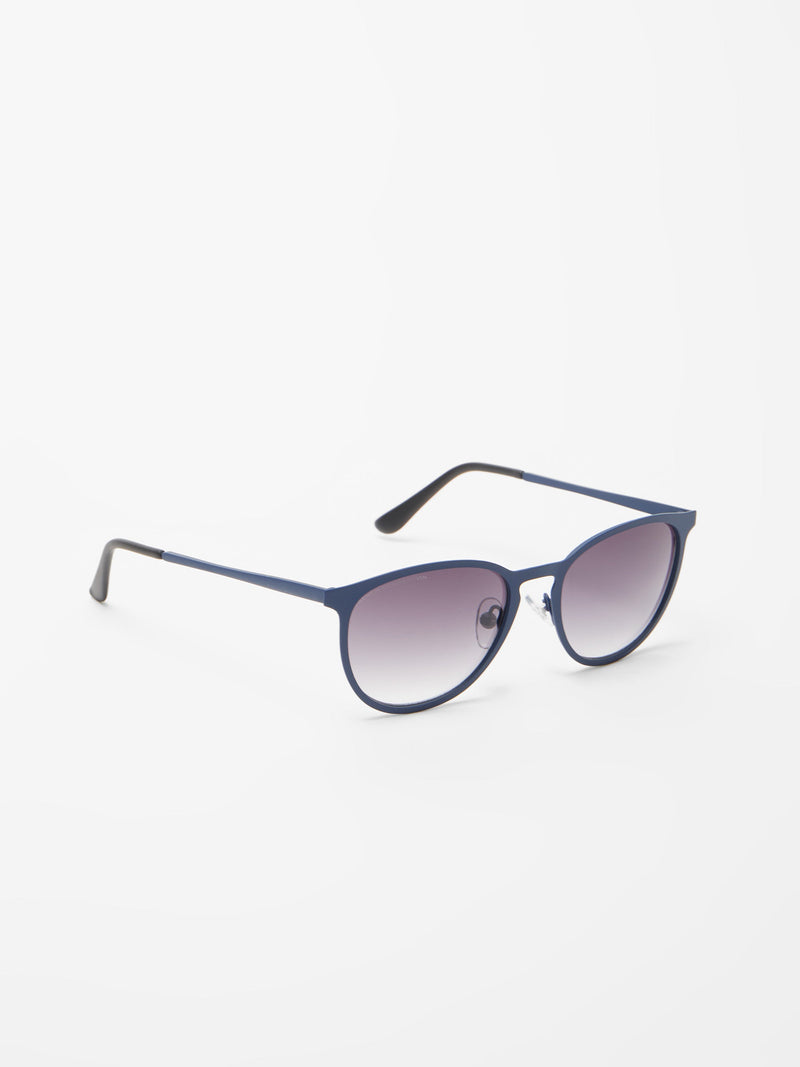 French Connection Preppy Round Sunglasses Utility Blue
