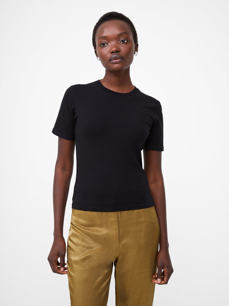 French Connection Rallie Cotton Crew Neck T-Shirt Black