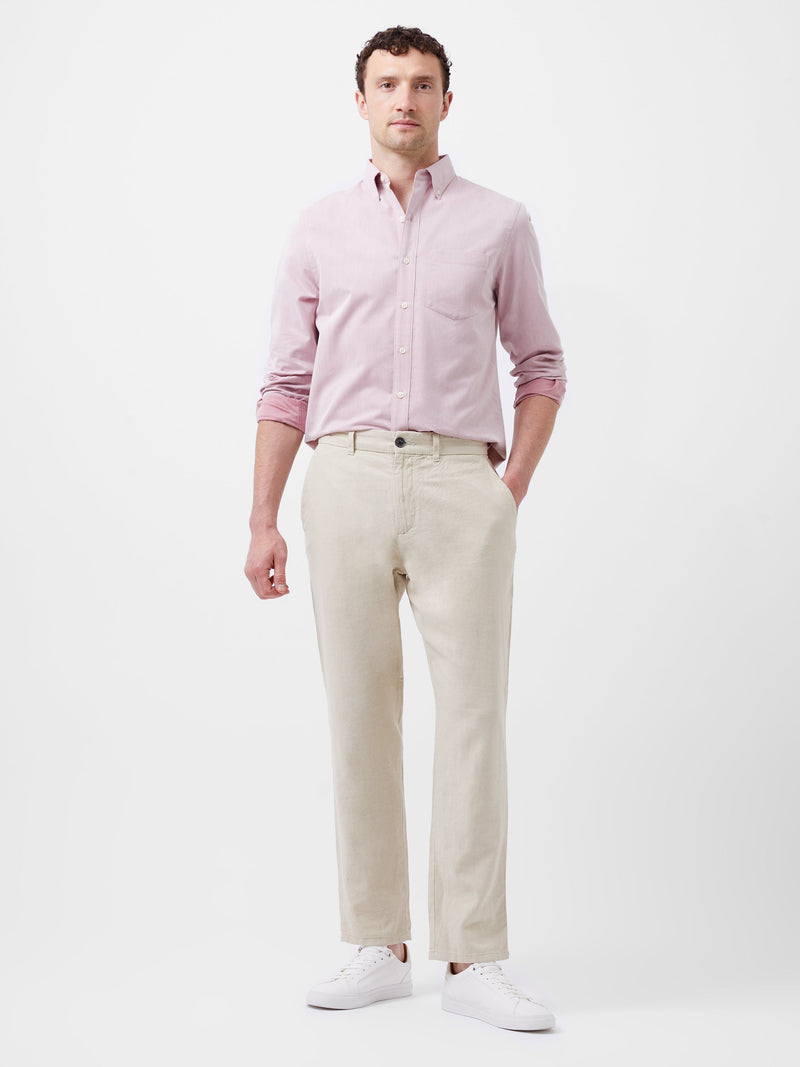 French Connection Regular Fit Button Down Oxford Shirt Pink