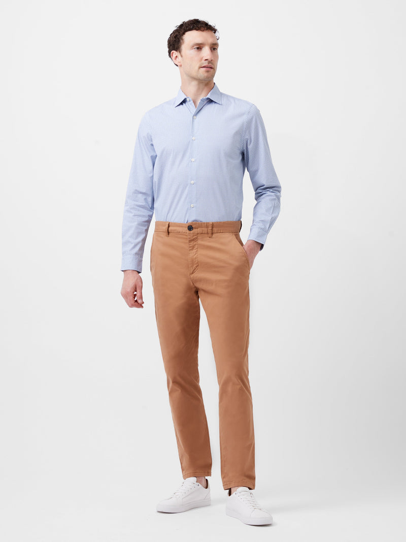 French Connection Regular Fit Classic Collar Geo Floral Shirt Lt Blue Print