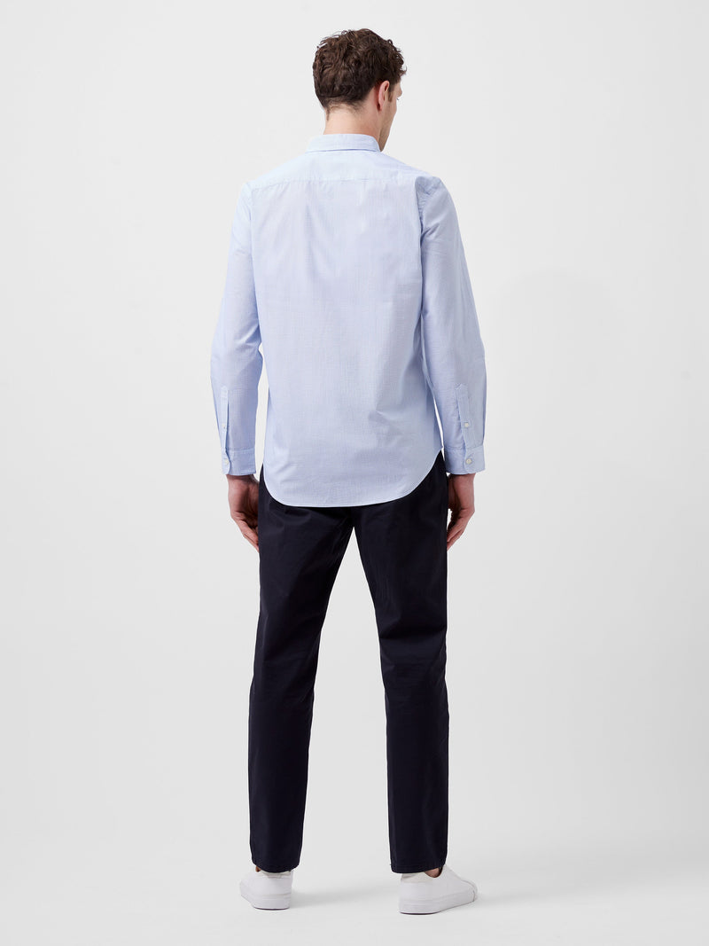 French Connection Regular Fit Classic Collar Geo Shirt Blue Dot Print