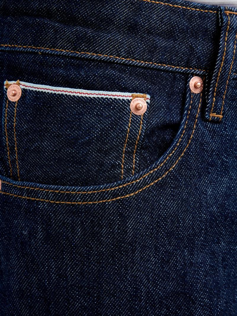 French Connection Relaxed Fit Selvedge Jeans Deep Blue