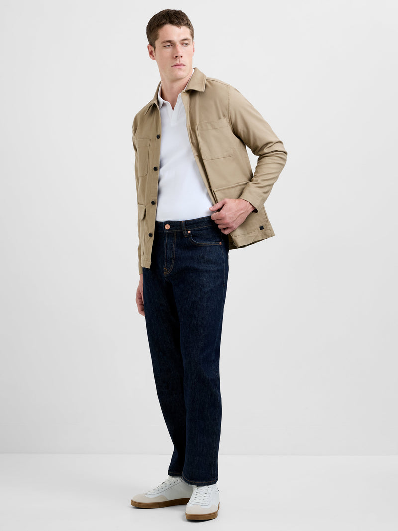 french connection Relaxed Fit Selvedge Jeans Deep Blue