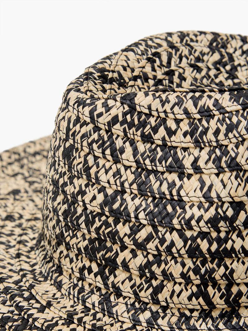 French Connection Salt And Pepper Sun Hat Natural/Black