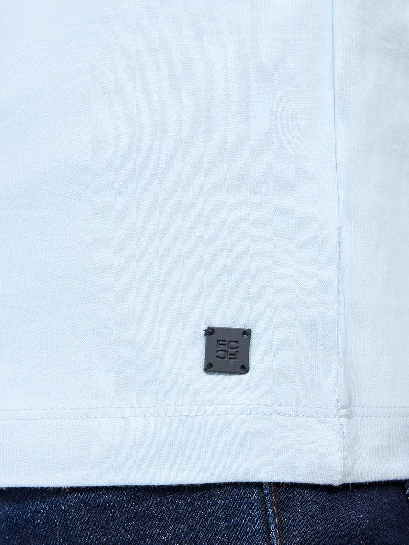 French Connection Short Sleeve Stretch T-Shirt Sky Blue