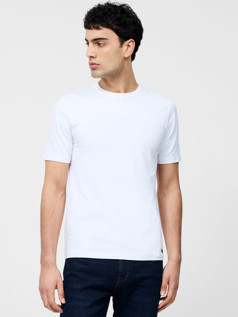 french connection Short Sleeve Stretch T-Shirt White