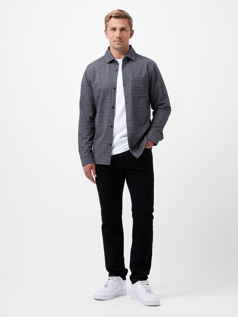French Connection Single Pocket Long Sleeve Shirt Dark Grey