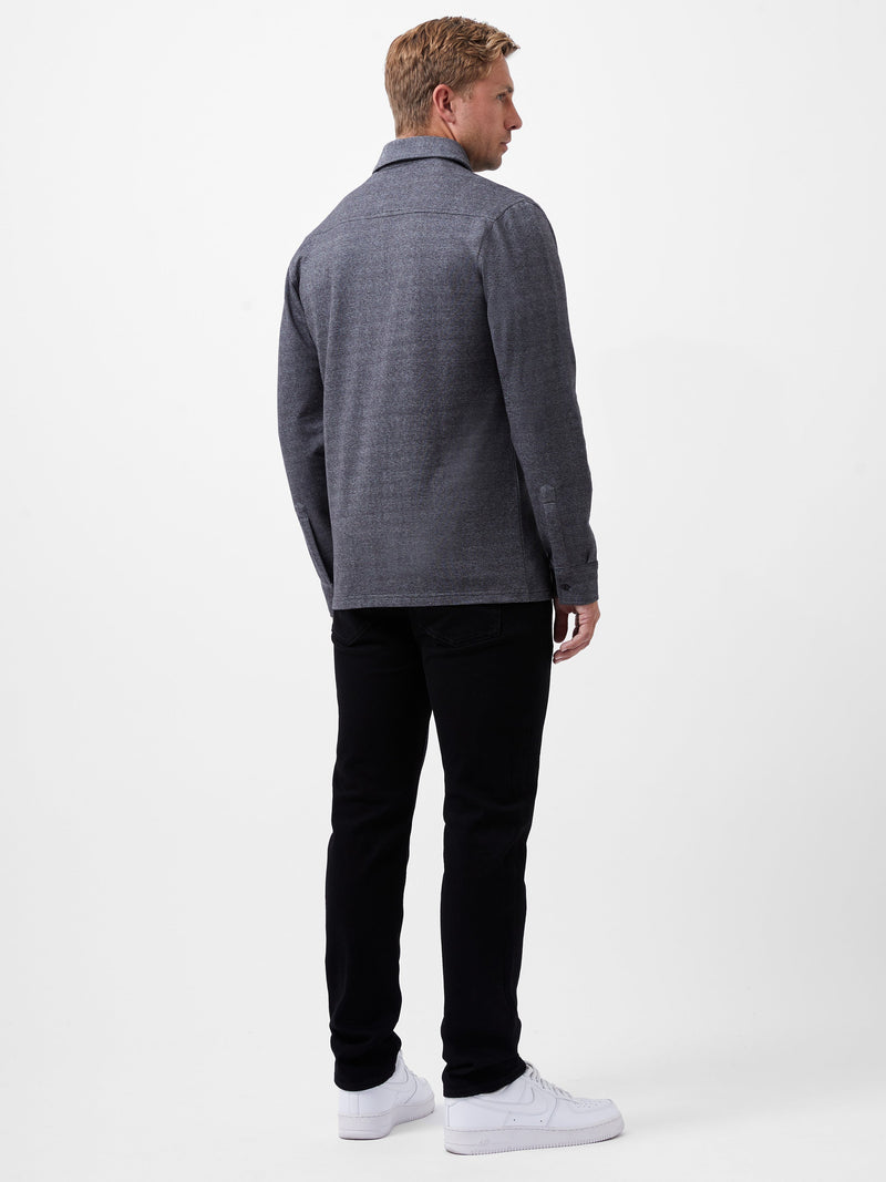 French Connection Single Pocket Long Sleeve Shirt Dark Grey