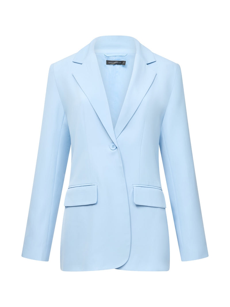 French Connection Sleek Tailored Single Breasted Blazer Cashmere Blue