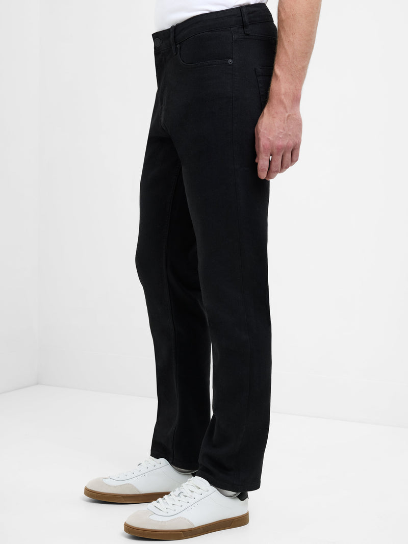 French Connection Slim Fit Selvedge Denim Jeans Black