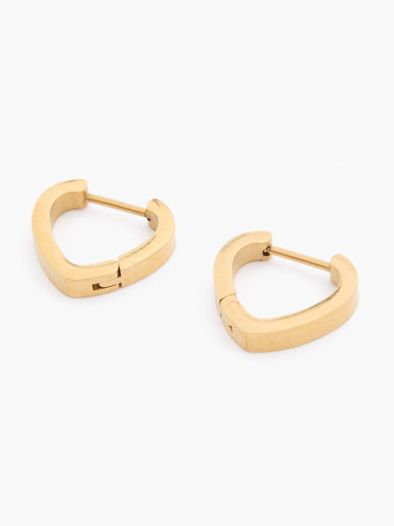 French Connection Small Huggie Hoop Earrings (2 Pairs) Gold
