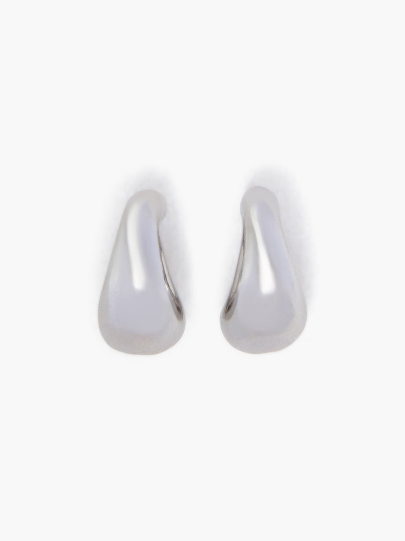 french connection Small Teardrop Stud Earrings Silver