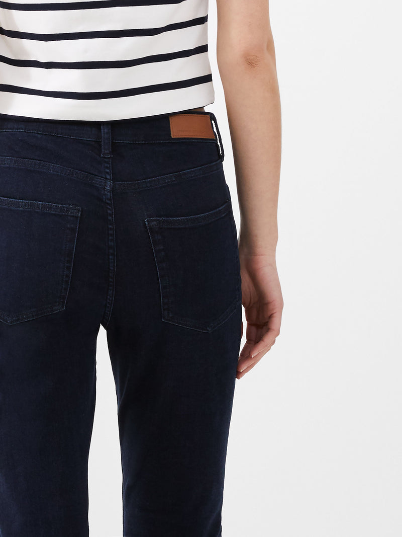 French Connection Soft Stretch Denim High Rise Skinny Jeans 30 Inch Dark Wash