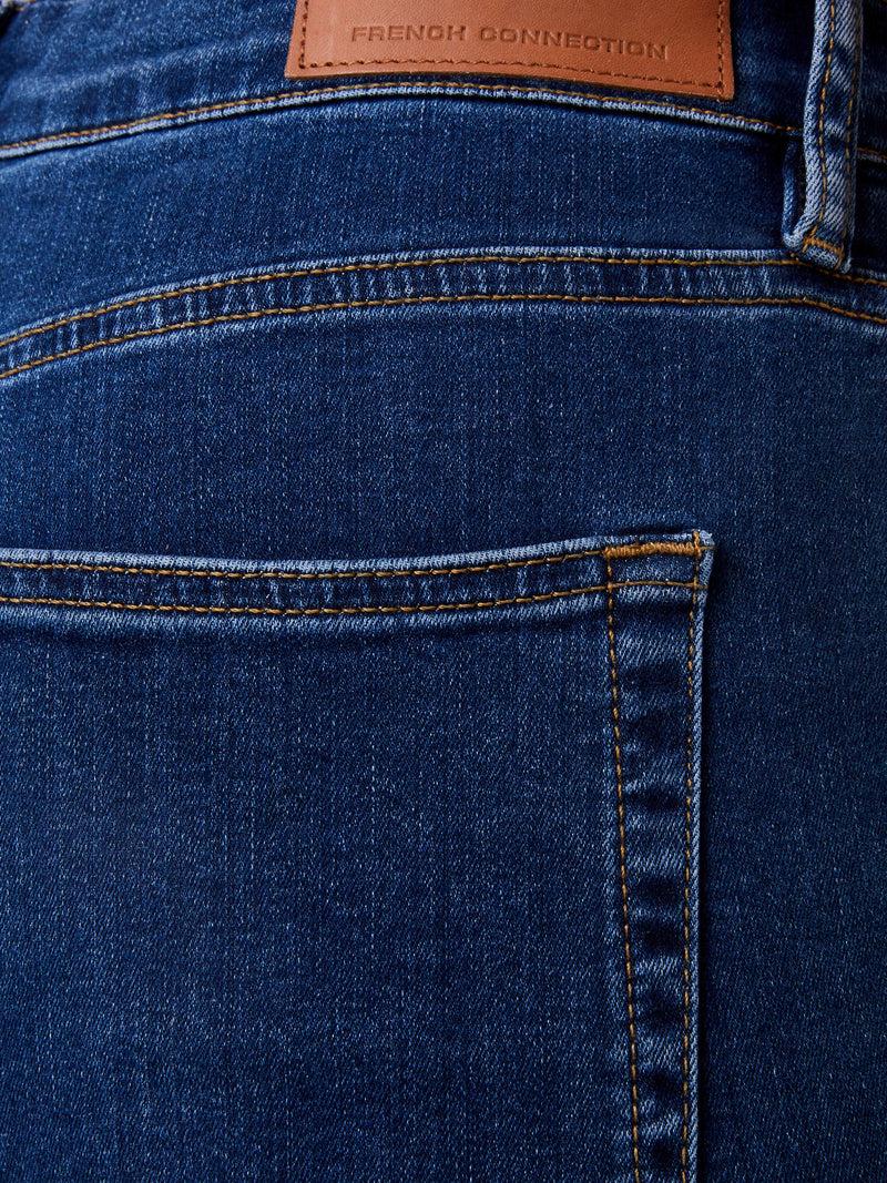 French Connection Soft Stretch Denim High Rise Skinny Jeans 30 Inch Mid Wash
