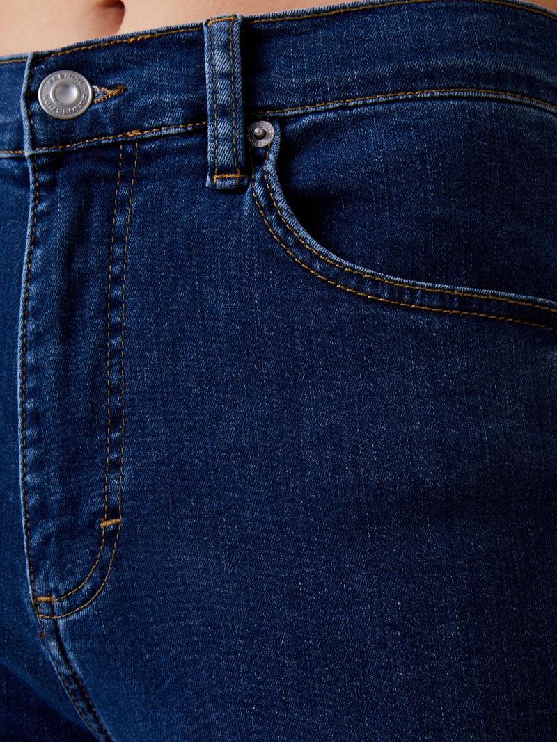 French Connection Soft Stretch Denim High Rise Skinny Jeans 30 Inch Mid Wash