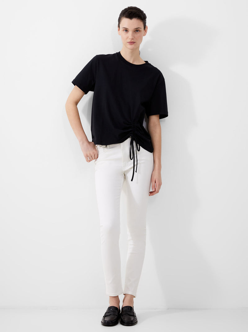 French Connection Soft Stretch Denim High Rise Skinny Jeans 30 Inch White