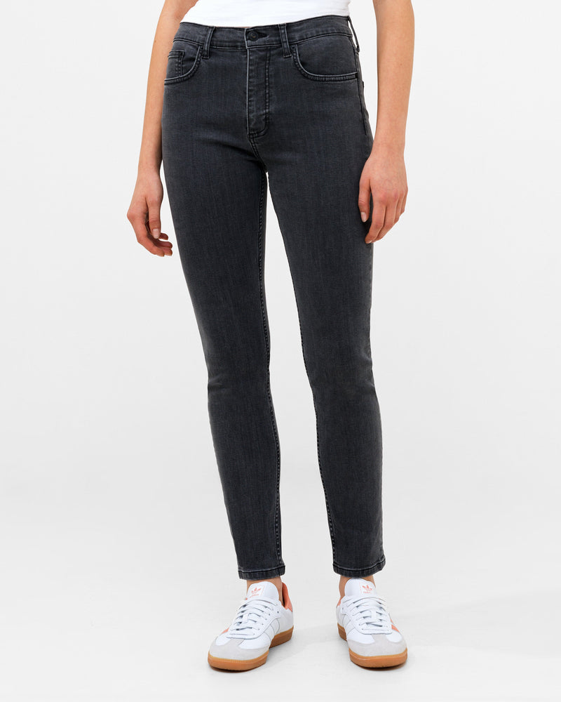 french connection Soft Stretch Denim High Rise Skinny Jeans 30 Inch Charcoal