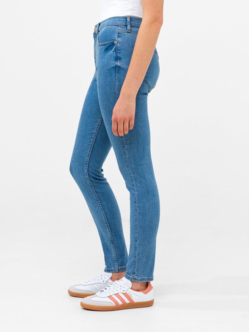 French Connection Soft Stretch Denim High Rise Skinny Jeans 30 Inch Light Wash