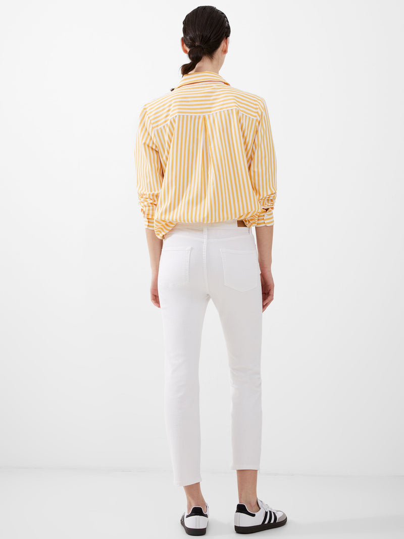 French Connection Stretch Denim Ankle Length Jeans 28 Inch White