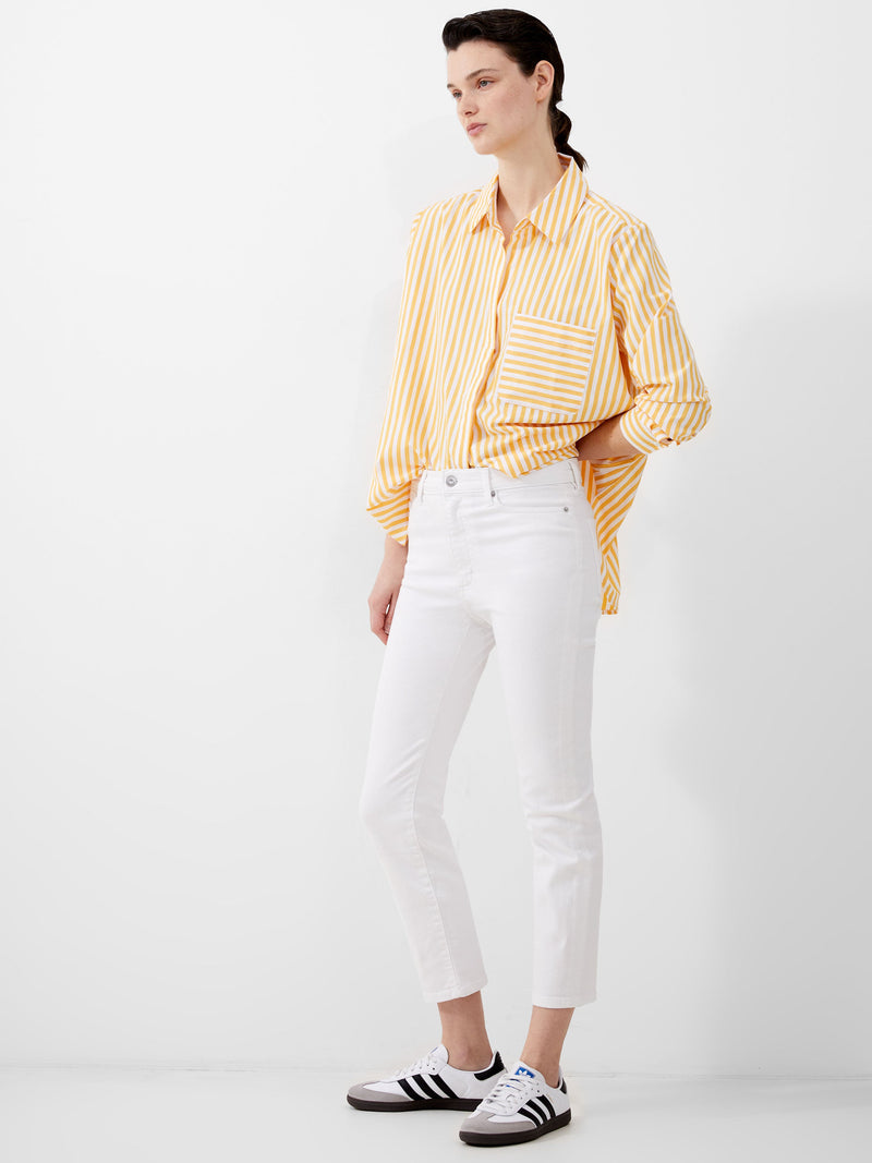 french connection Stretch Denim Ankle Length Jeans 28 Inch White