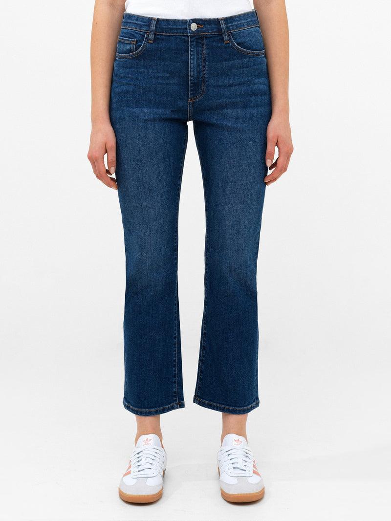 french connection Stretch Denim Bootcut Ankle Length Jeans 30 Inch Vintage Mid Wash