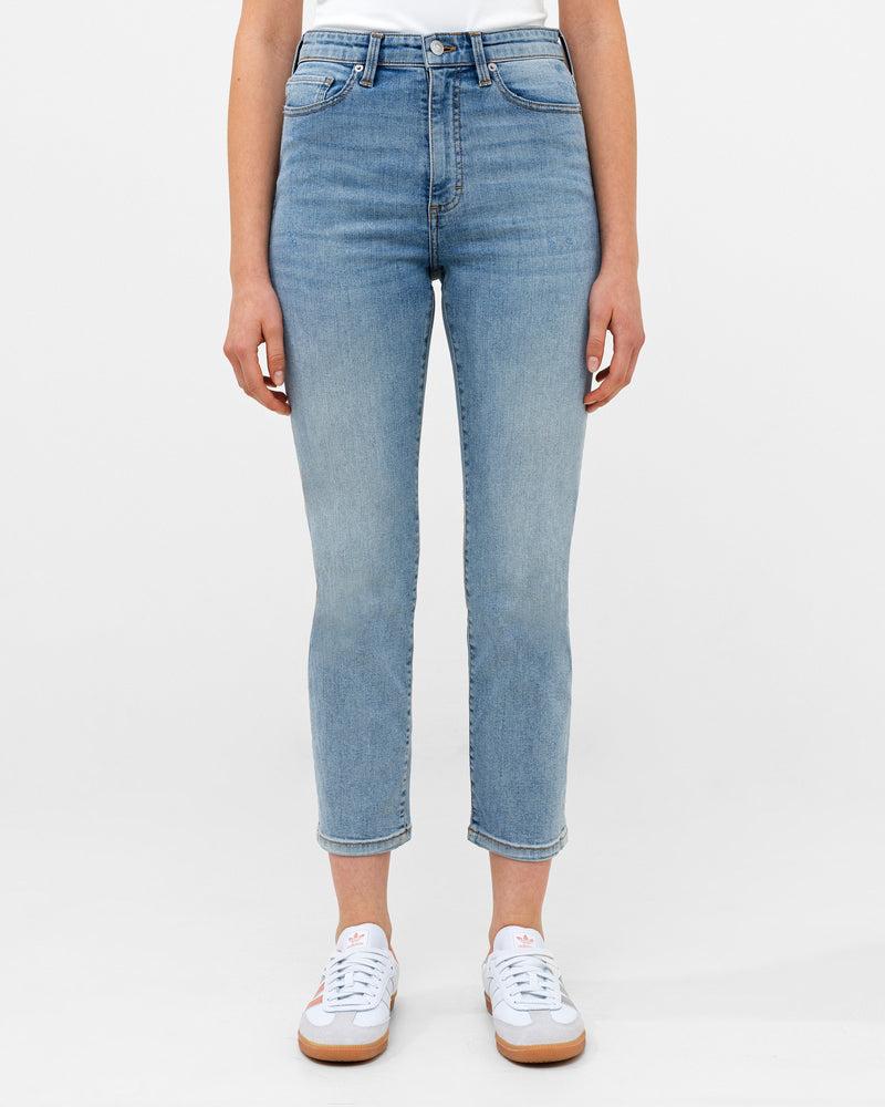 french connection Stretch Denim Cigarette Fit Ankle Length Jeans 28 Inch Bleach Wash