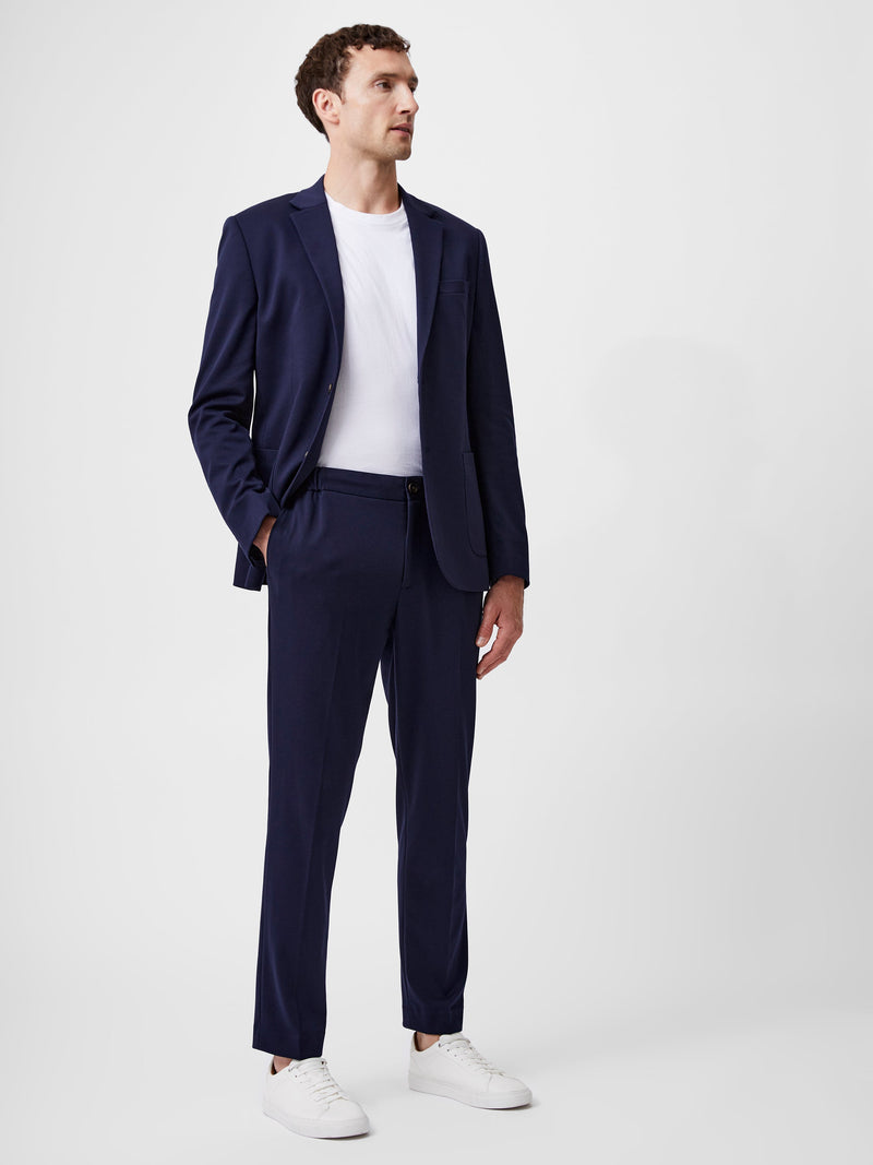 French Connection Stretch Knit Suit Trousers Marine