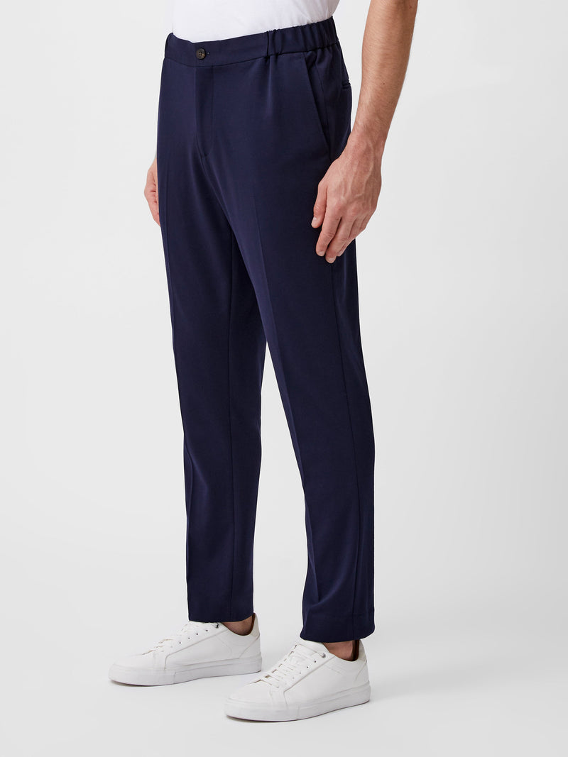 French Connection Stretch Knit Suit Trousers Marine