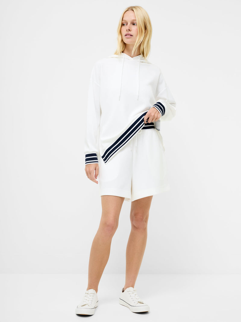 French Connection Striped Trim Shorts Summer Wht/Midnight