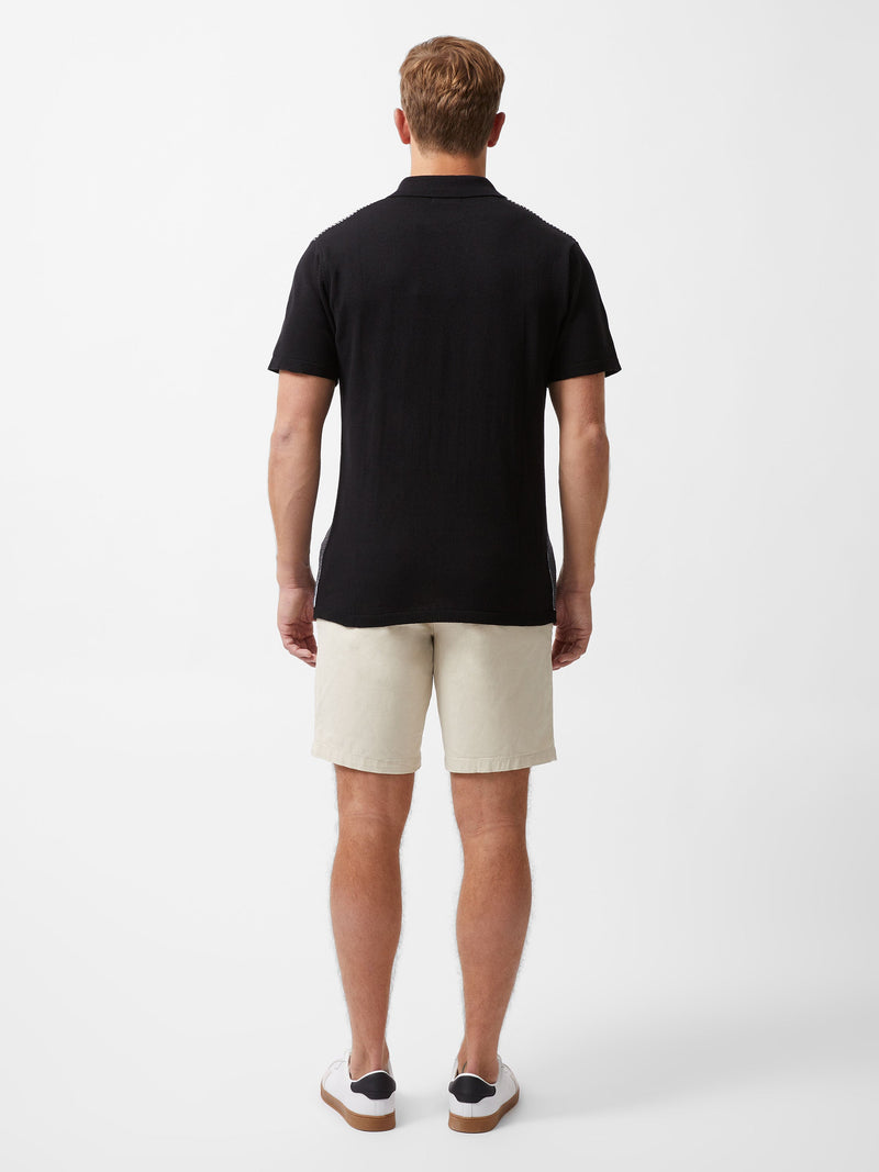 French Connection Vertical Striped Button Through Shirt Navy/Ecru