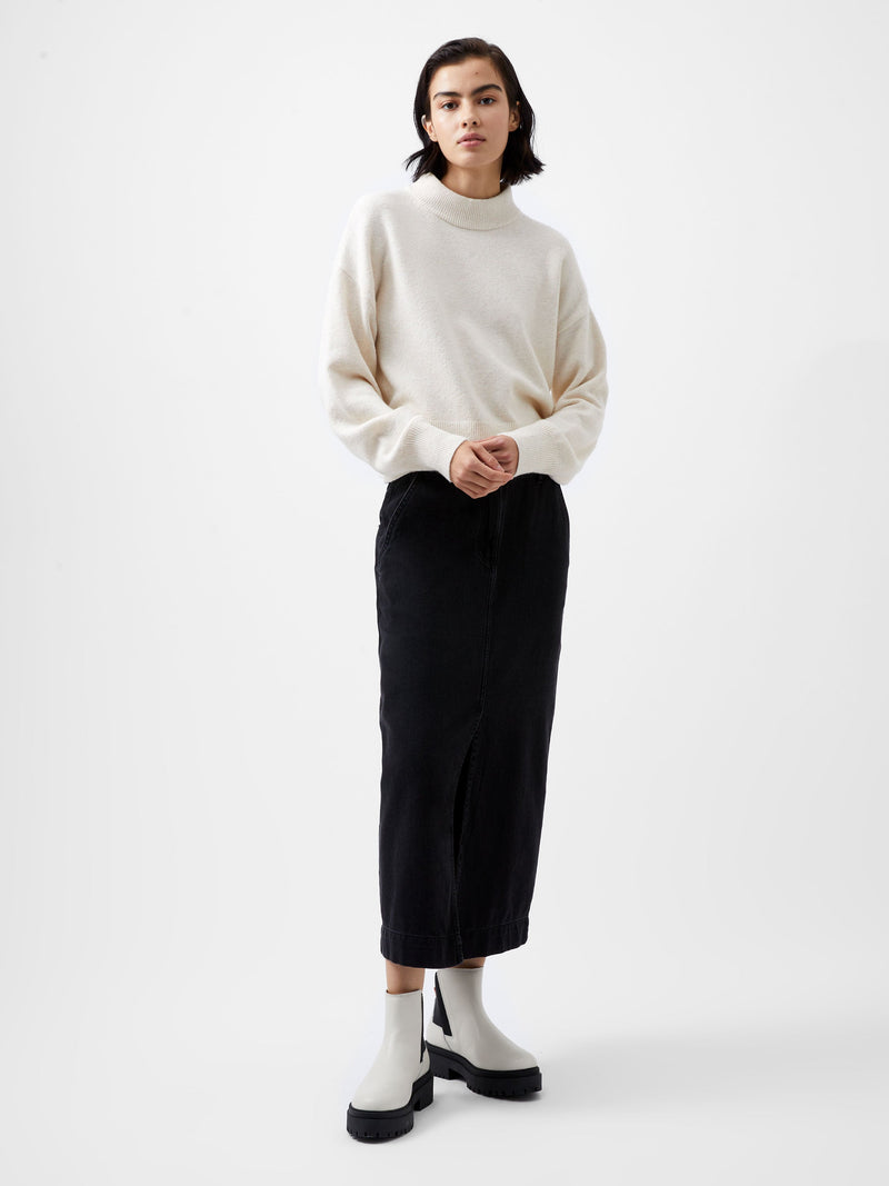 French Connection Vhari Recycled Grown On Neck Jumper Oatmeal Mel