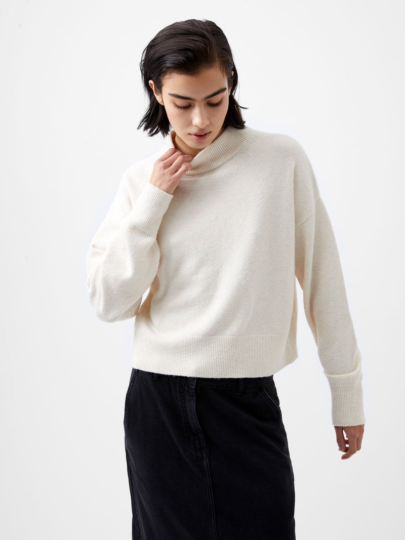 french connection Vhari Recycled Grown On Neck Jumper Oatmeal Mel